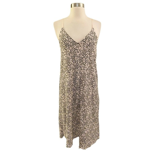 ATM Leopard Slip Dress Anthony Thomas Melillo  Lunar Combo Sleeveless Cami Small - Picture 7 of 10